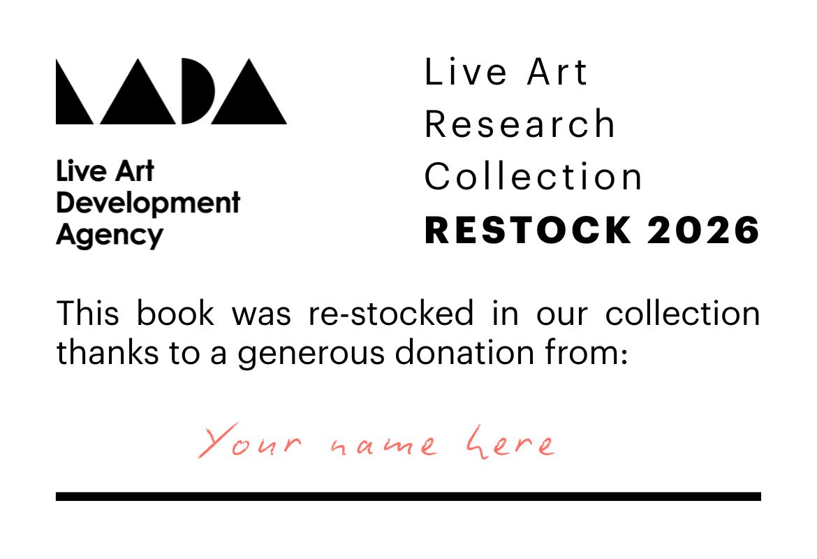 A sticker for restocked books.